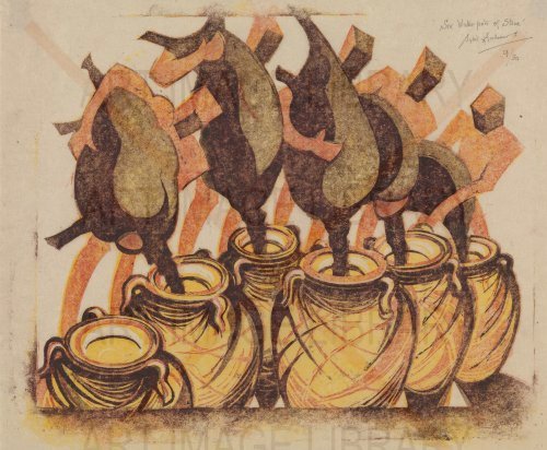 Image no. 3302: Six Waterpots of Stone (Sybil Andrews), code=S, ord=0, date=1988